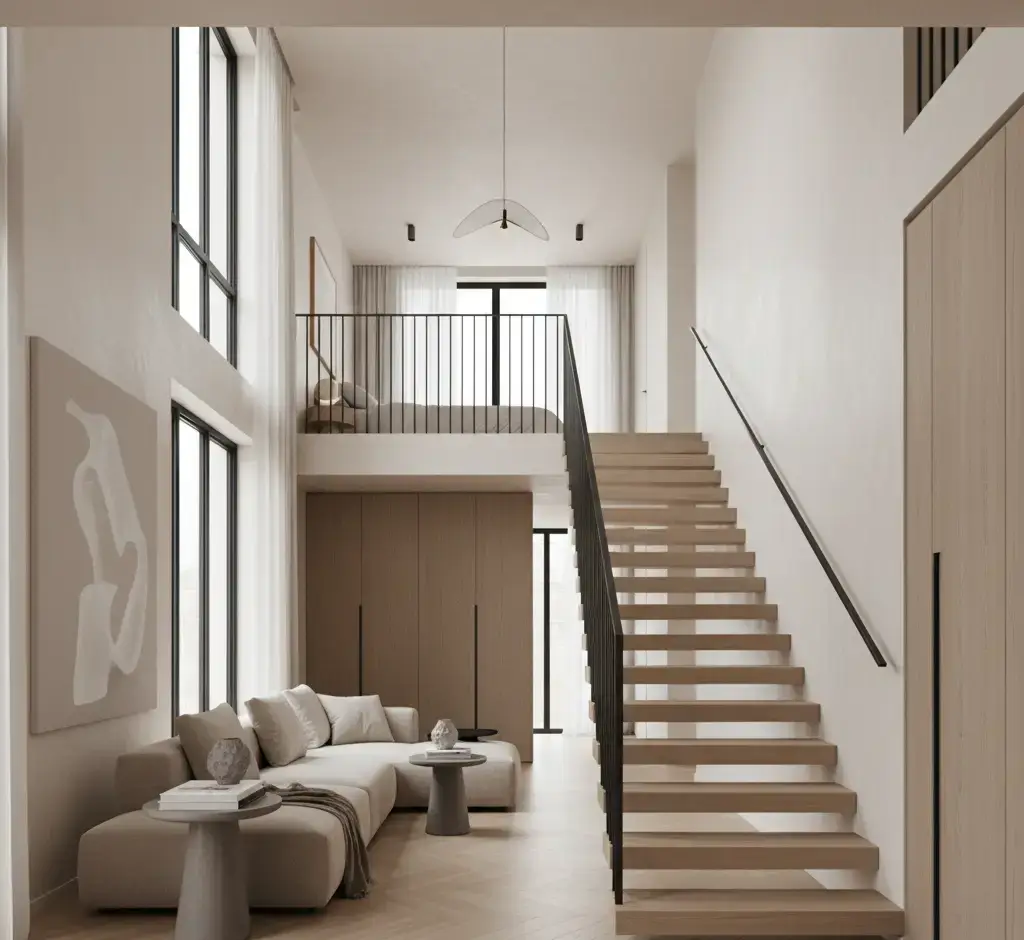 Reihenhaus mit durchgängigem Interior-Konzept